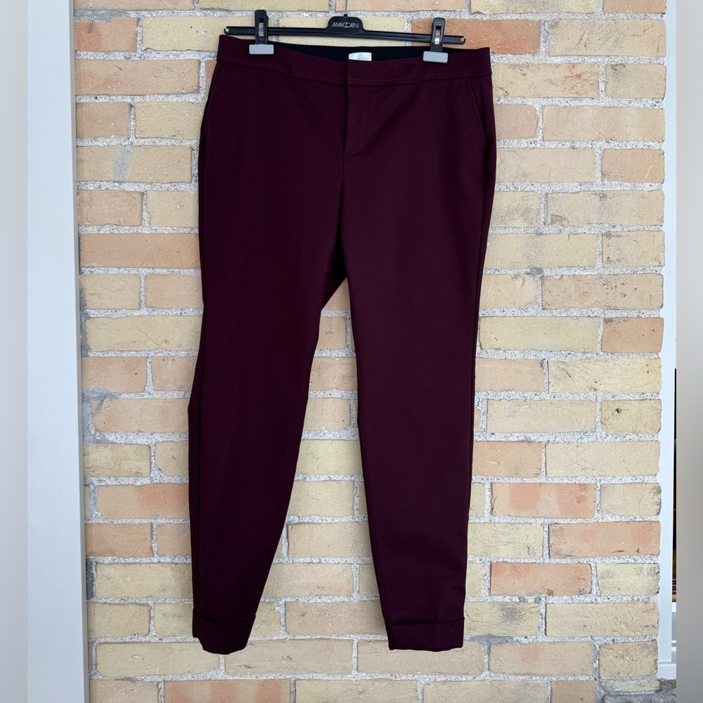 Ecru Burgundy Dress Pant